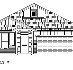 Blair 2- Tuloso Reserve Floor Plan | Front Elevation | Corpus Christi New Homes for Sale