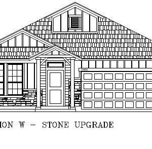 Blair 2- Tuloso Reserve Floor Plan | Front Elevation Stone Upgrade | Corpus Christi New Homes for Sale