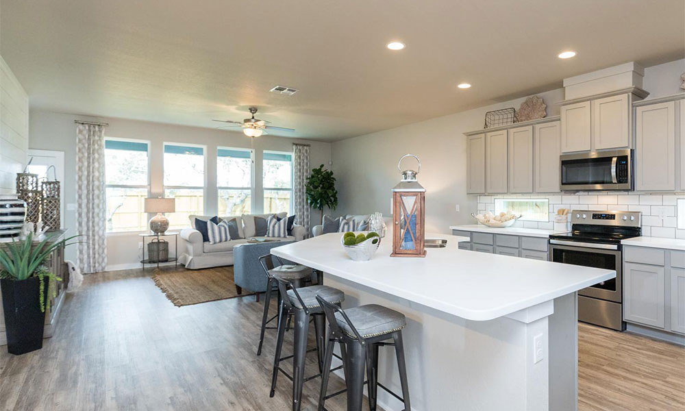 Pearl Floorplan Kitchen Living Area