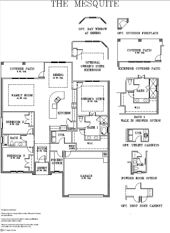 Floor Plans | Mesquite | Corpus Christi Home Builder