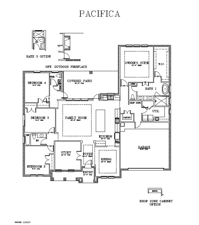 Floor Plans | Pacifica | Corpus Christi New Homes for Sale