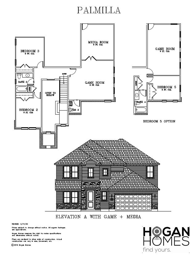 Floor Plans | Palmila | Game Room and Media Room