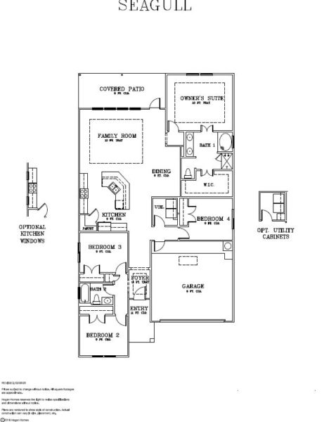 Floor Plans | Seagull | Corpus Christi New Home Builder