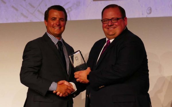 Trey Accepting TAB Award | Hogan Homes Texas